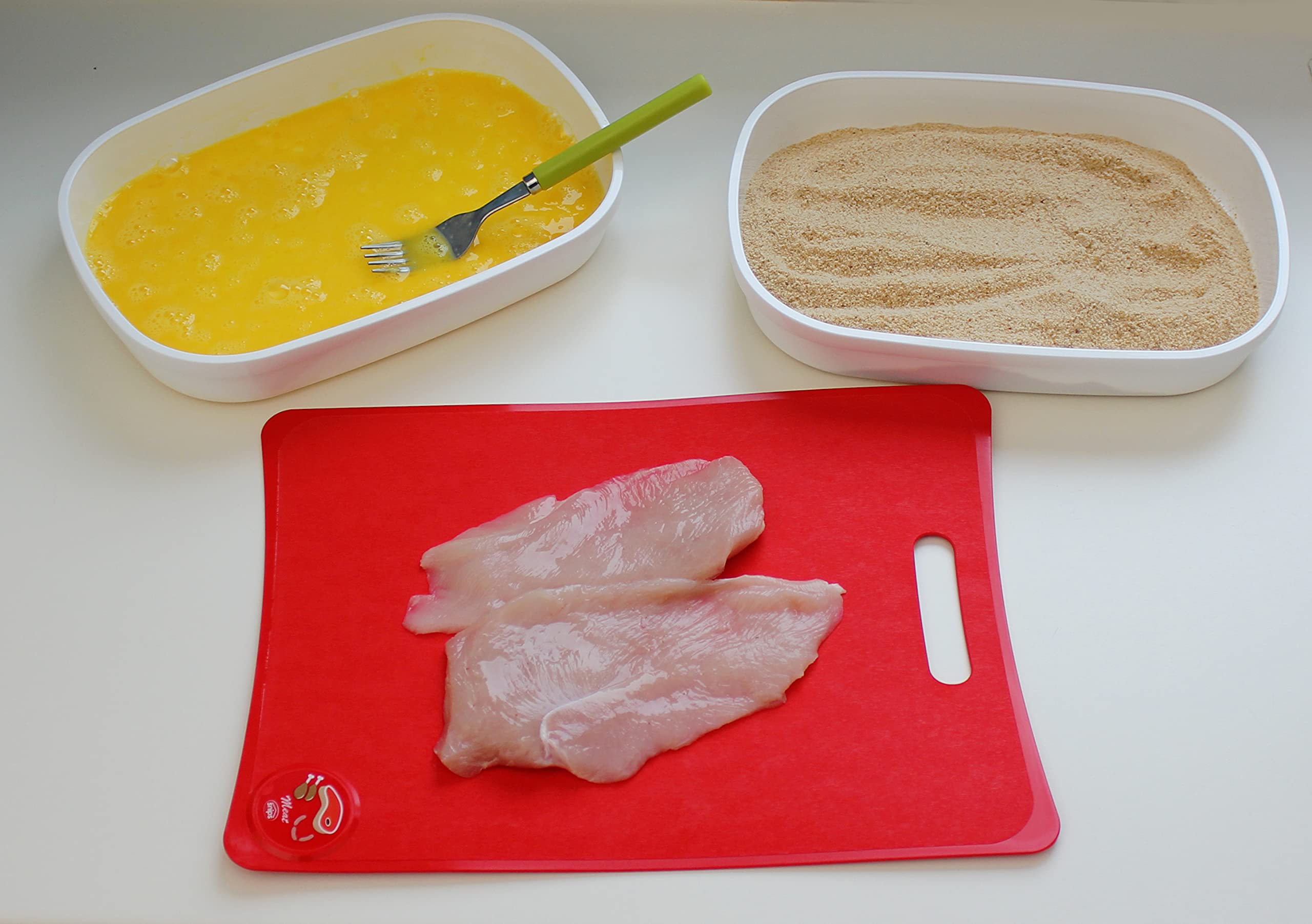 Snips Impanatore | Set per impanare | 3 Teglie Per impanare | Lavabili in Lavastoviglie | Made in Italy | 0% BPA - 3