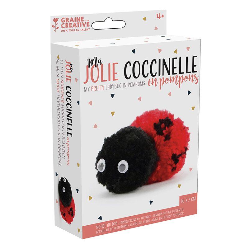 Kit Graine Créative Pompon Coccinelle - Bretonne
