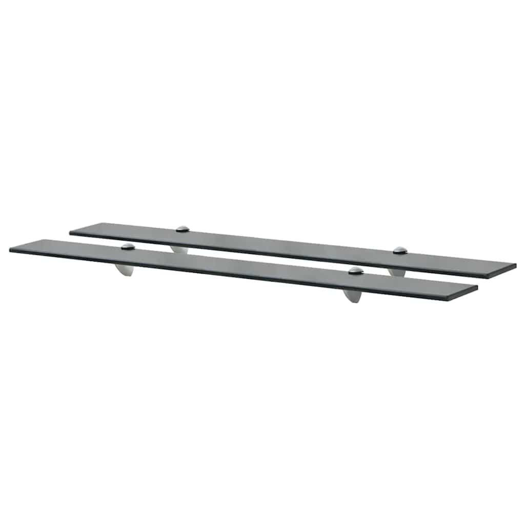 Maison exclusive - estantes flotantes 2 unidades vidrio 8 mm 90x20 cm