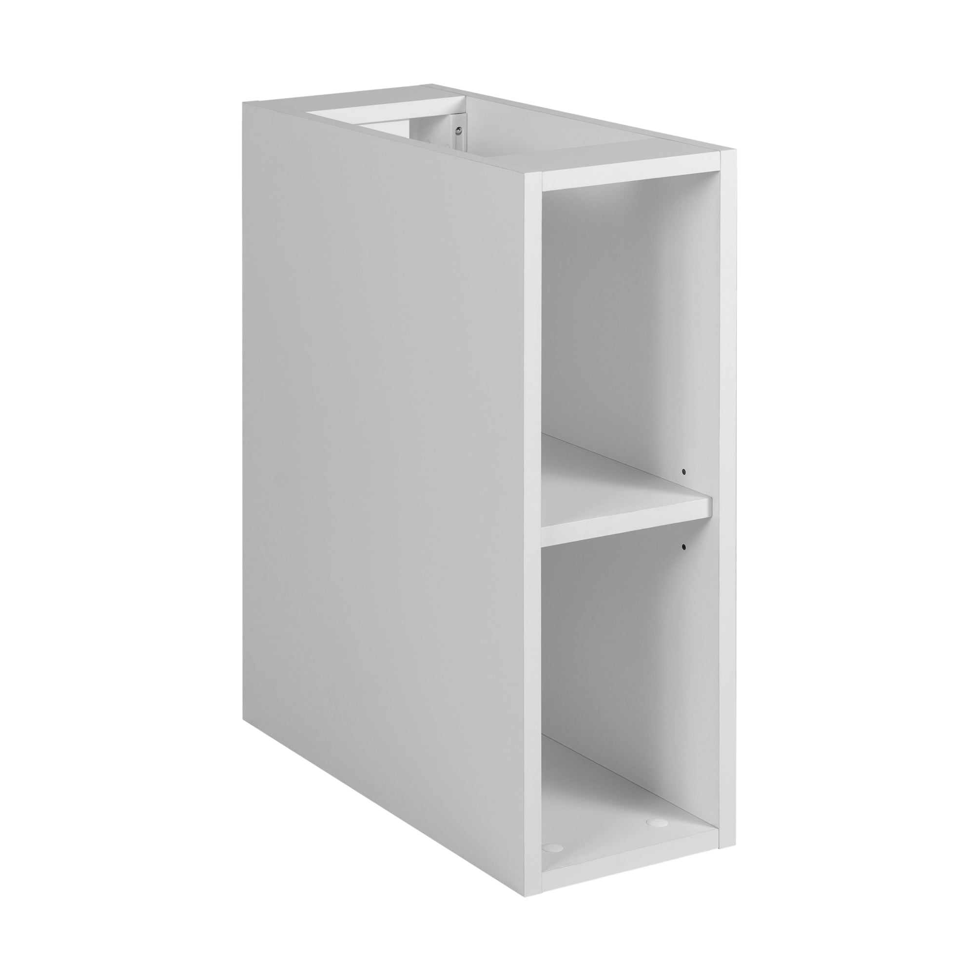 Zestaw łazienkowy FLOW 160 cm czarny z białymi regałami blat w zestawie - 4