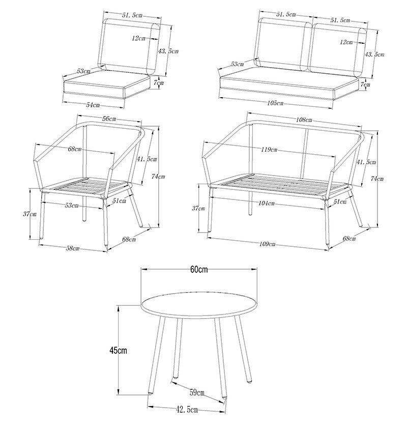 Salon de jardin Vero 4 places Creador® - 5