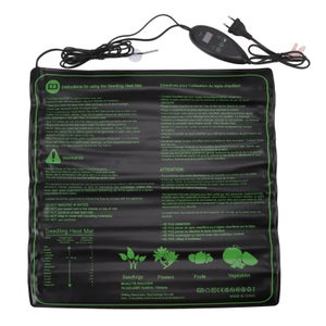 Tapis Chauffant Pour Semis Tapis Chauffant Pour Semis, 3 Vitesses De Réglage De La Température, En Cuir PU, Coussin Chauffant Pour Plantes Hydroponiques, Pour Le Jardinage Intérieur Tapis Chauffant(33