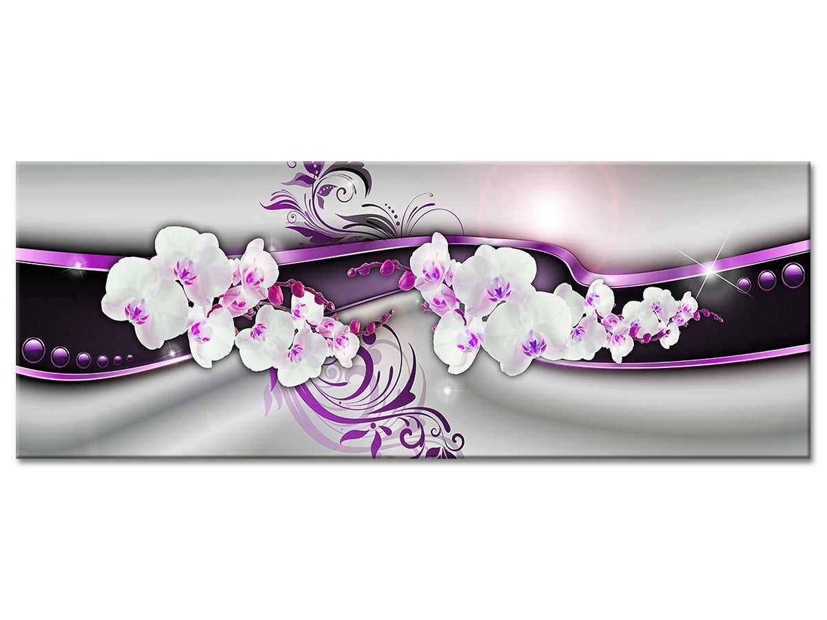 Tableau plexiglas abstrait déco ORCHIDÉES - 2
