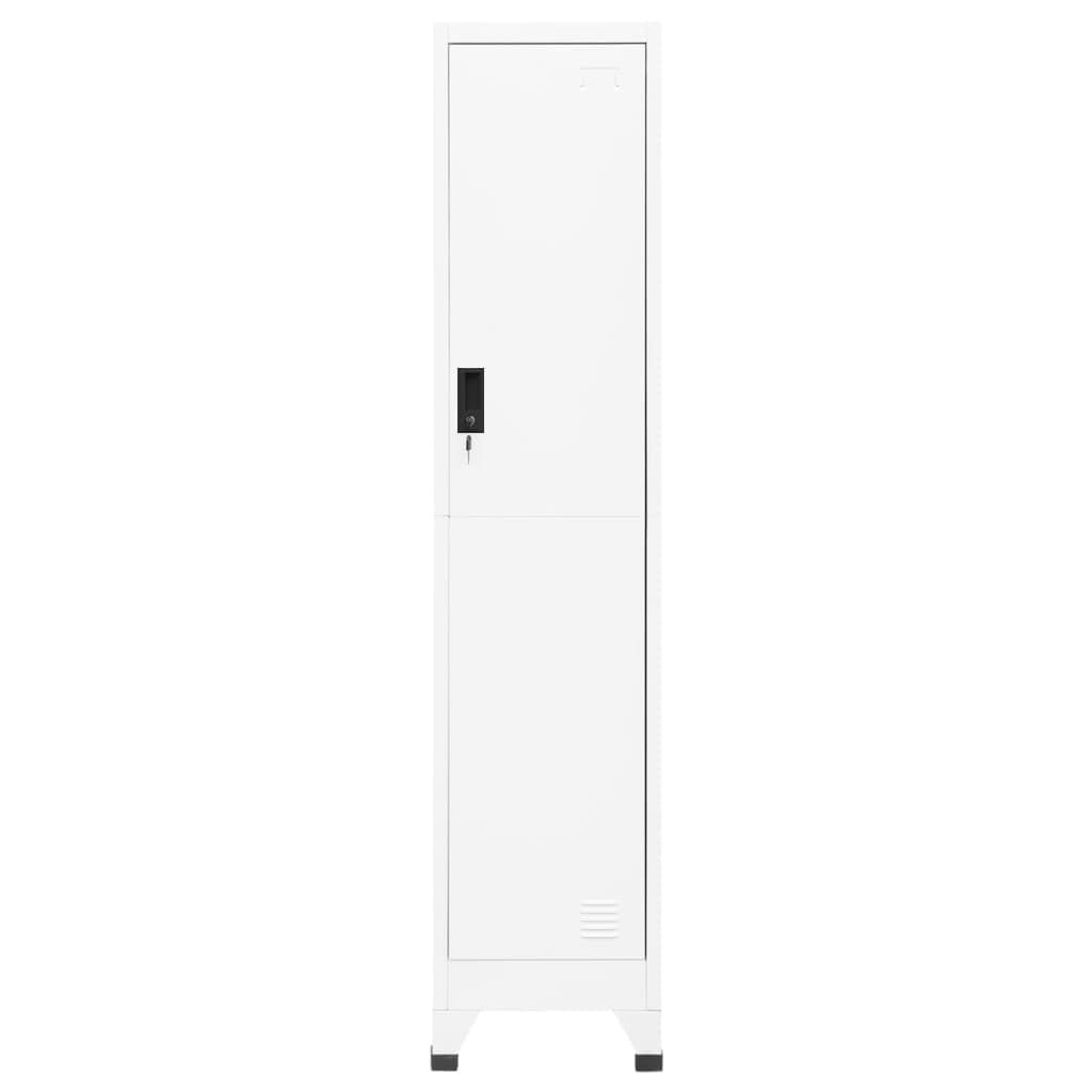 Armoire de rangement | armoire à casiers | meuble de rangement blanc 42