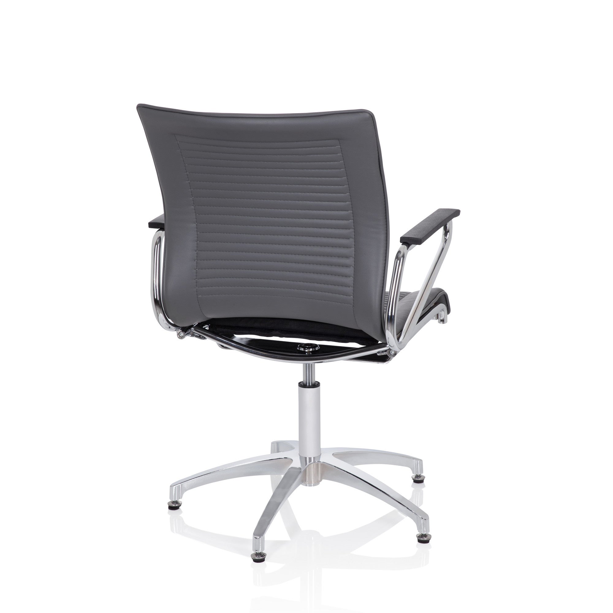 Sedia da conferenza / Sedia da visitatori / Sedia ASTONA V PU Grigio hjh OFFICE - 6