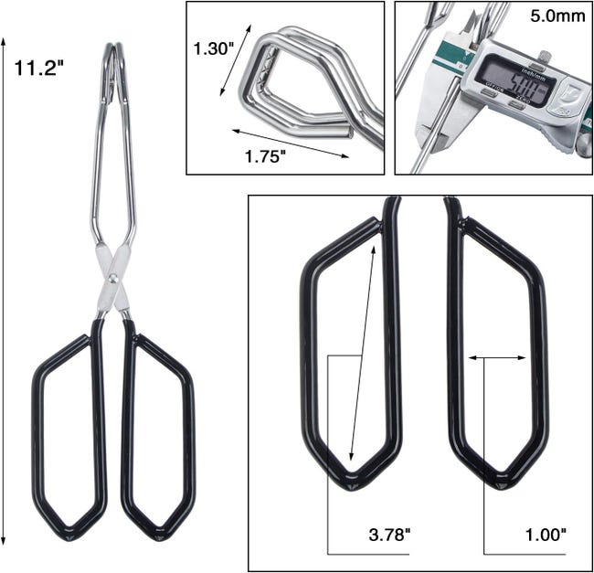 Drado Pinze Per Barbecue Insalata In Acciaio Inossidabile,Cucina Insalata Torte di Tong, Pinza da cucina a forbice, Pinze da Buffet per Servire Buffet Catering Feste, 26 cm Drado Pinze Per Barbecue Insalata In Acciaio Inossidabile,Cucina Insalata Torte di Tong, Pinza da cucina a forbice, Pinze da Buffet per Servire Buffet Catering Feste, 26 cm