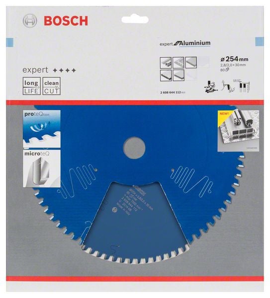 Lame de scie circulaire expert Ø254x30 mm 80 dents pour l'aluminium - BOSCH 2608644112 - 8
