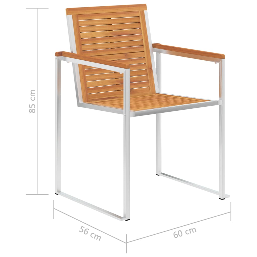 Chaise de jardin avec coussin Maison Exclusive en bois Bleu - 8