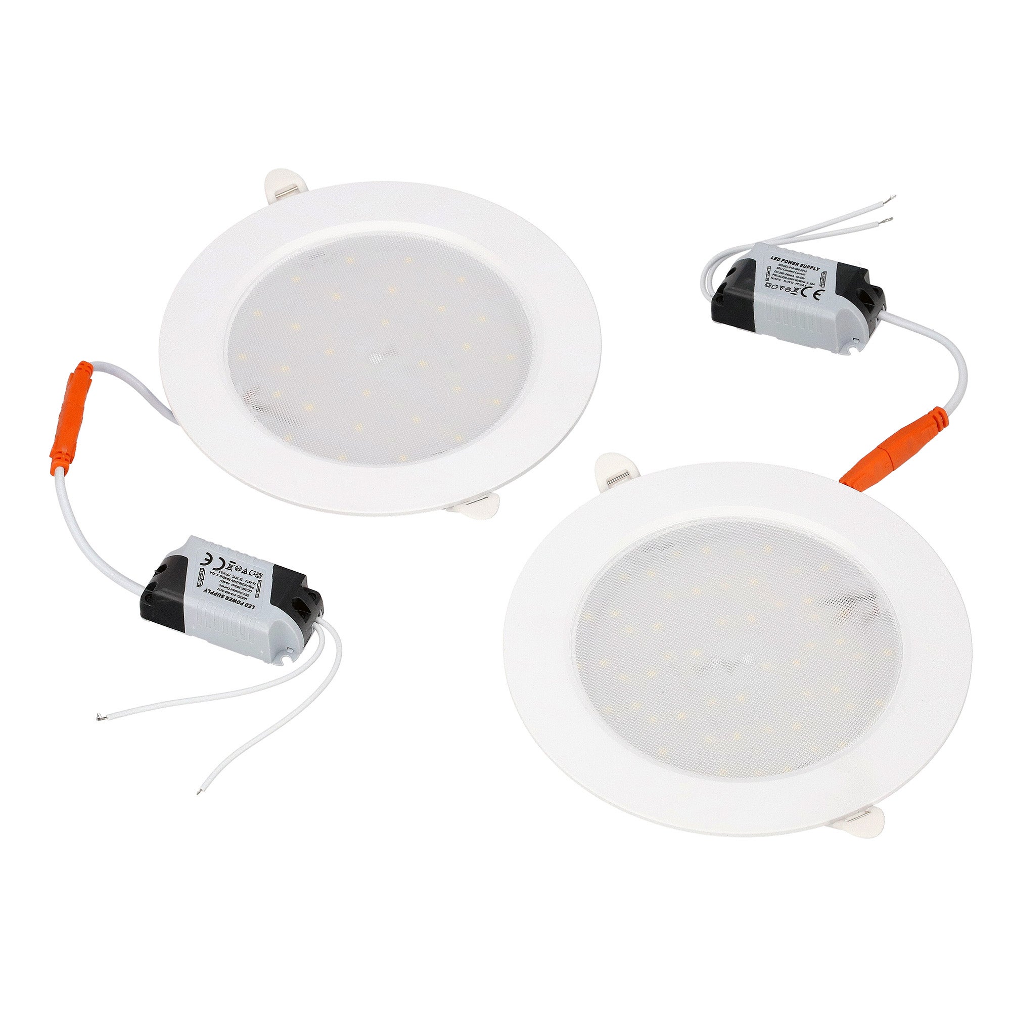 Oprawa stropowa oprawa LED AURA PRIZMA dwupak 2x12W biała 2700K wpuszczana HOROZ ELECTRIC