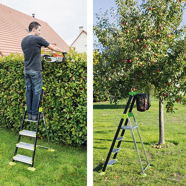 Escabeau de jardin 5 marches - Hauteur de travail maximale de 3.06m - 219205 - 4