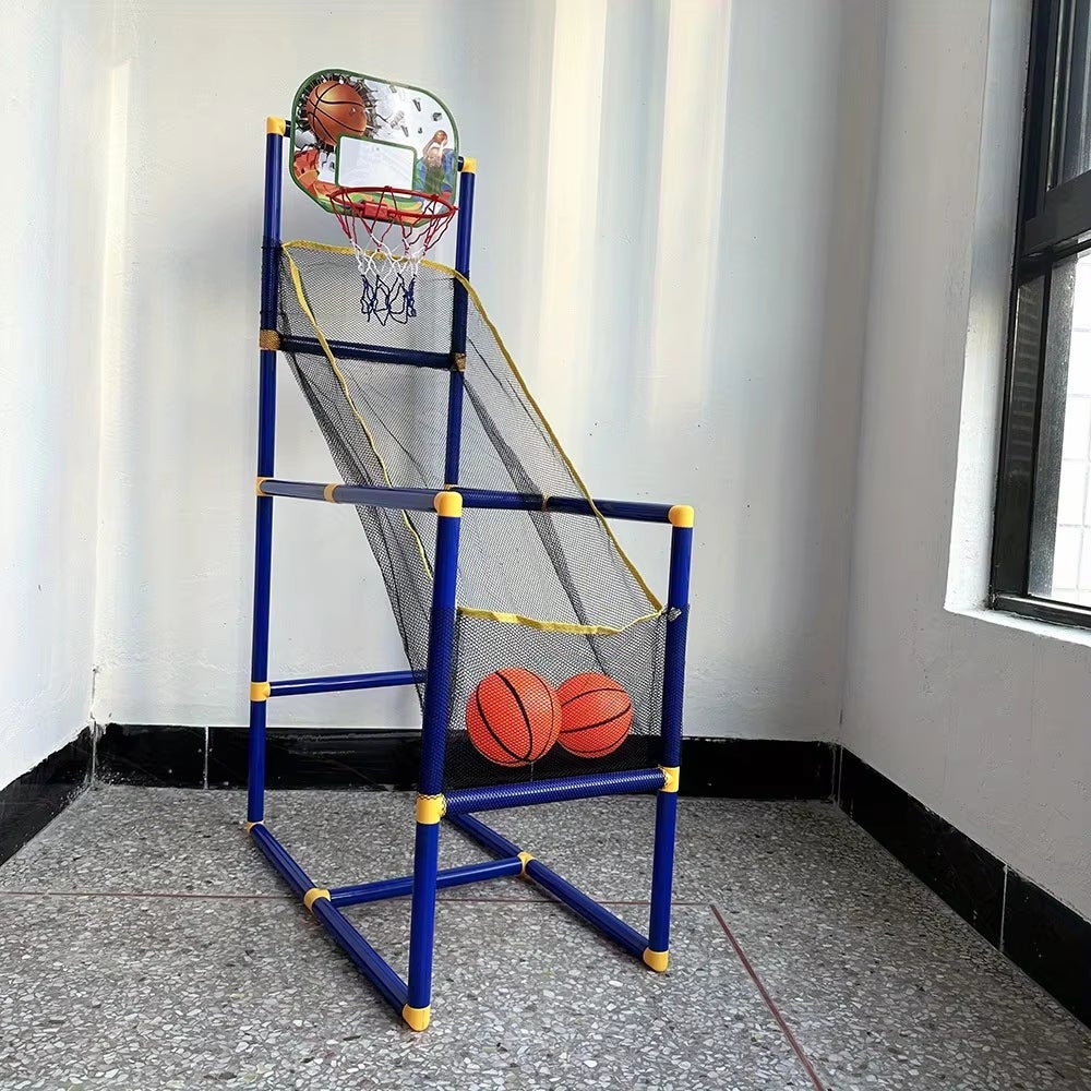 Mini panier de basket d'intérieur - 40 x 30 cm - Avec 4 Balles de basket et marqueur