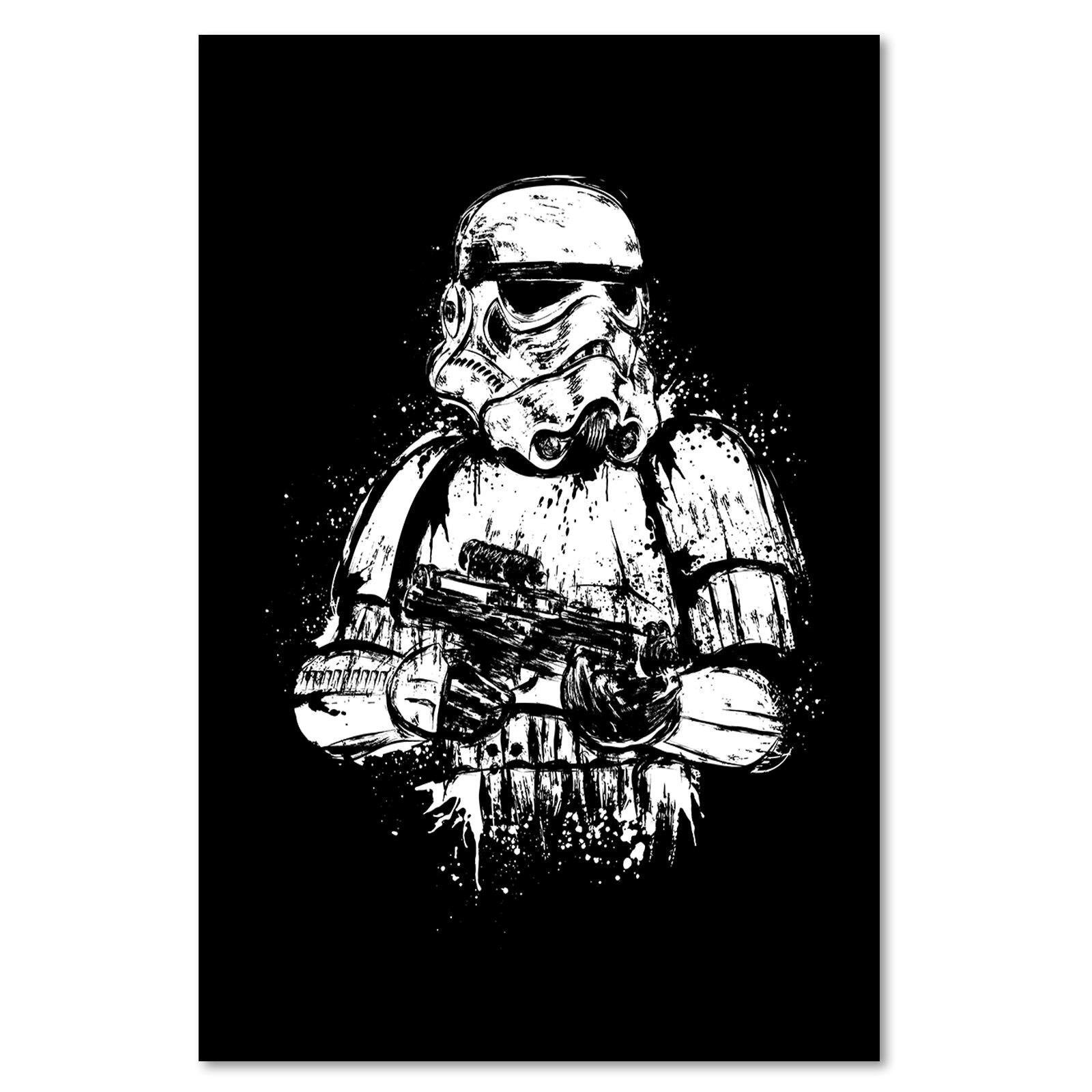 Tableau bois Star Wars Stormtrooper - 40 x 60 cm - 2