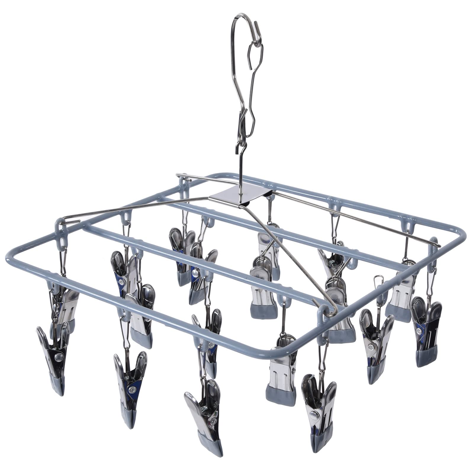Hebillas Antideslizantes Para Perchas - 20 Piezas De Silicona - Evitan Que La Ropa Se Caiga Con El Viento