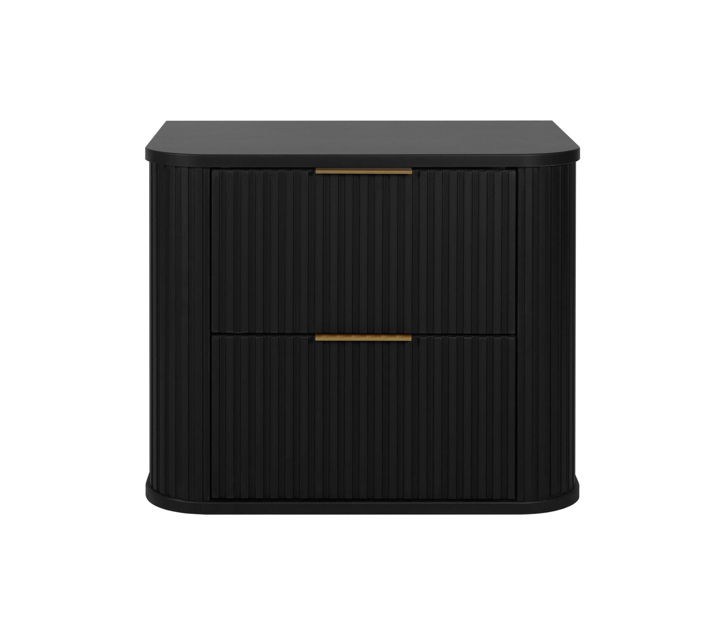 Mueble de baño, Negro Mate, tirador dorado, 41,5 x 60 x 51,7 cm | Leroy ...