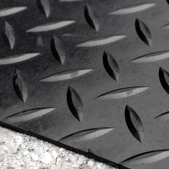 Zerbino In Gomma Antiscivolo 120x20 Cm - Isolante E Antiurto | Ritagliabile E Lavabile | Nero Rigato - Foto 3