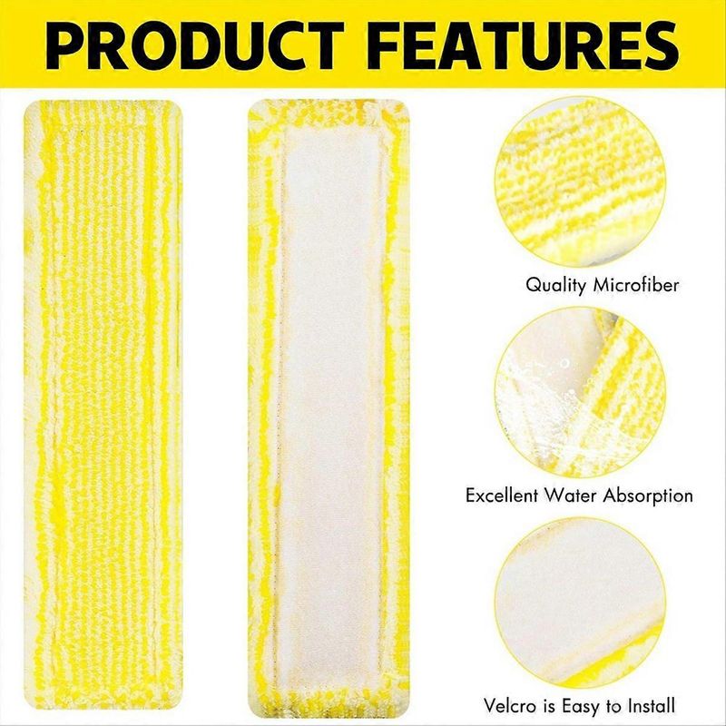 Lot de 8 balais en microfibre pour nettoyeur de vitres Karcher WV2 WV5 WV6 Plus Premium, pour nettoyeur de vitres Karcher ( - 2