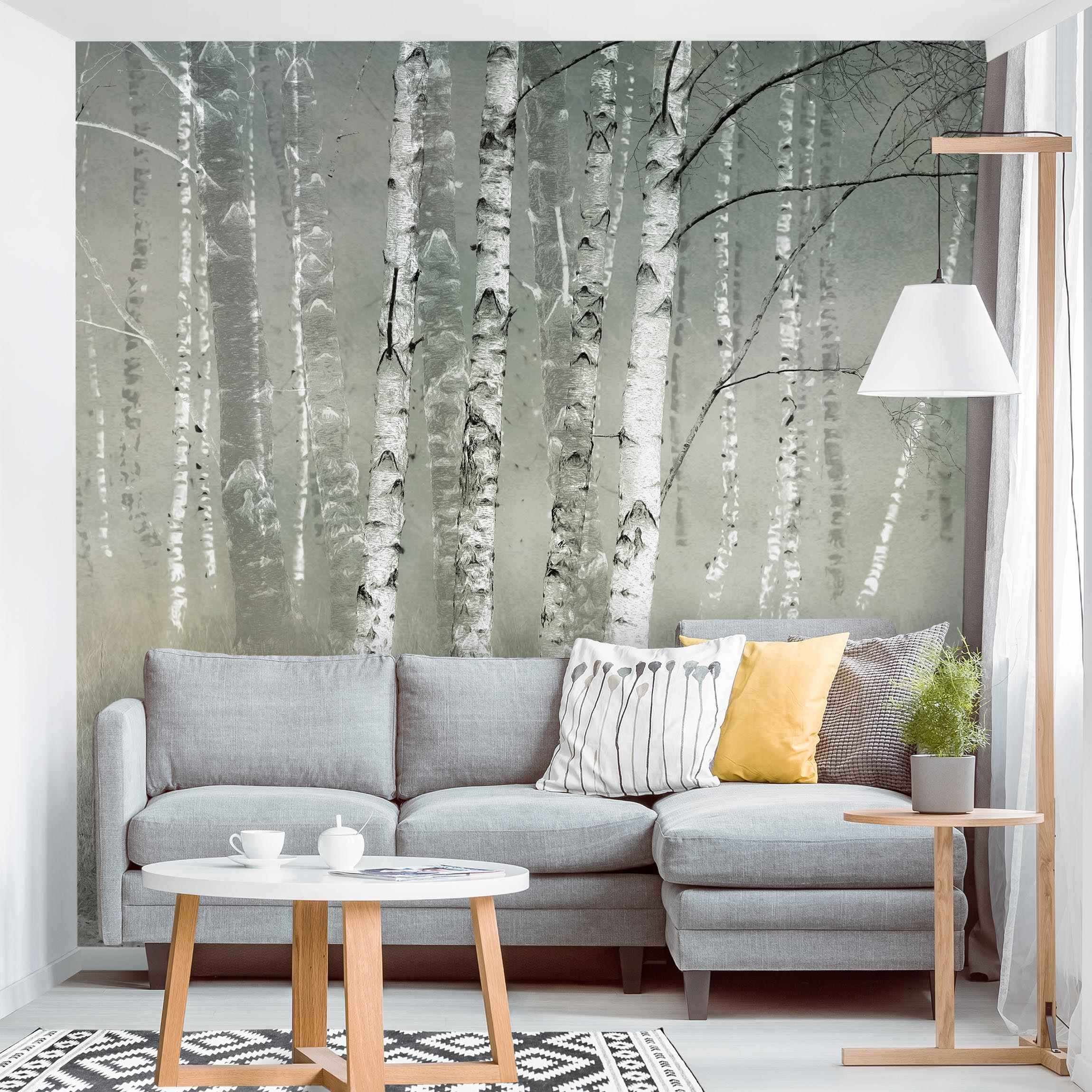 Papel pintado fotomural bosque naturaleza 367 - salón dormitorio cocina pasillo - tnt 288 x 288 cm premium