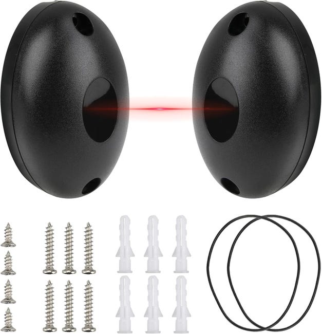 Fotocellule Infrarossi Per Cancelli E Garage | 12/24V AC/DC, Portata 25m, Con Filtro Solare IP55 - Foto 2