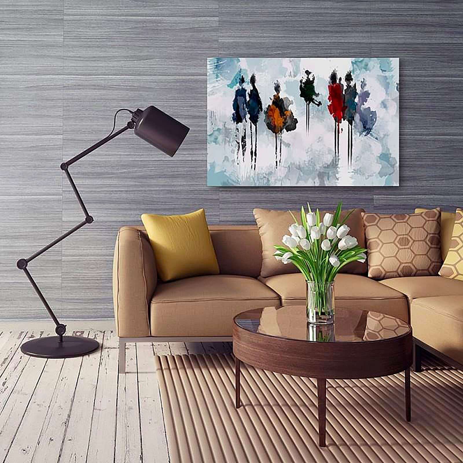 Tableau arbre de peinture - 100 x 70 cm - 3