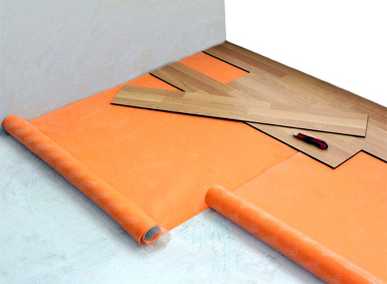 Sottopavimento isolante anti-umidità per pavimento laminato DBCOVER 1x15m spessore 2mm - 2