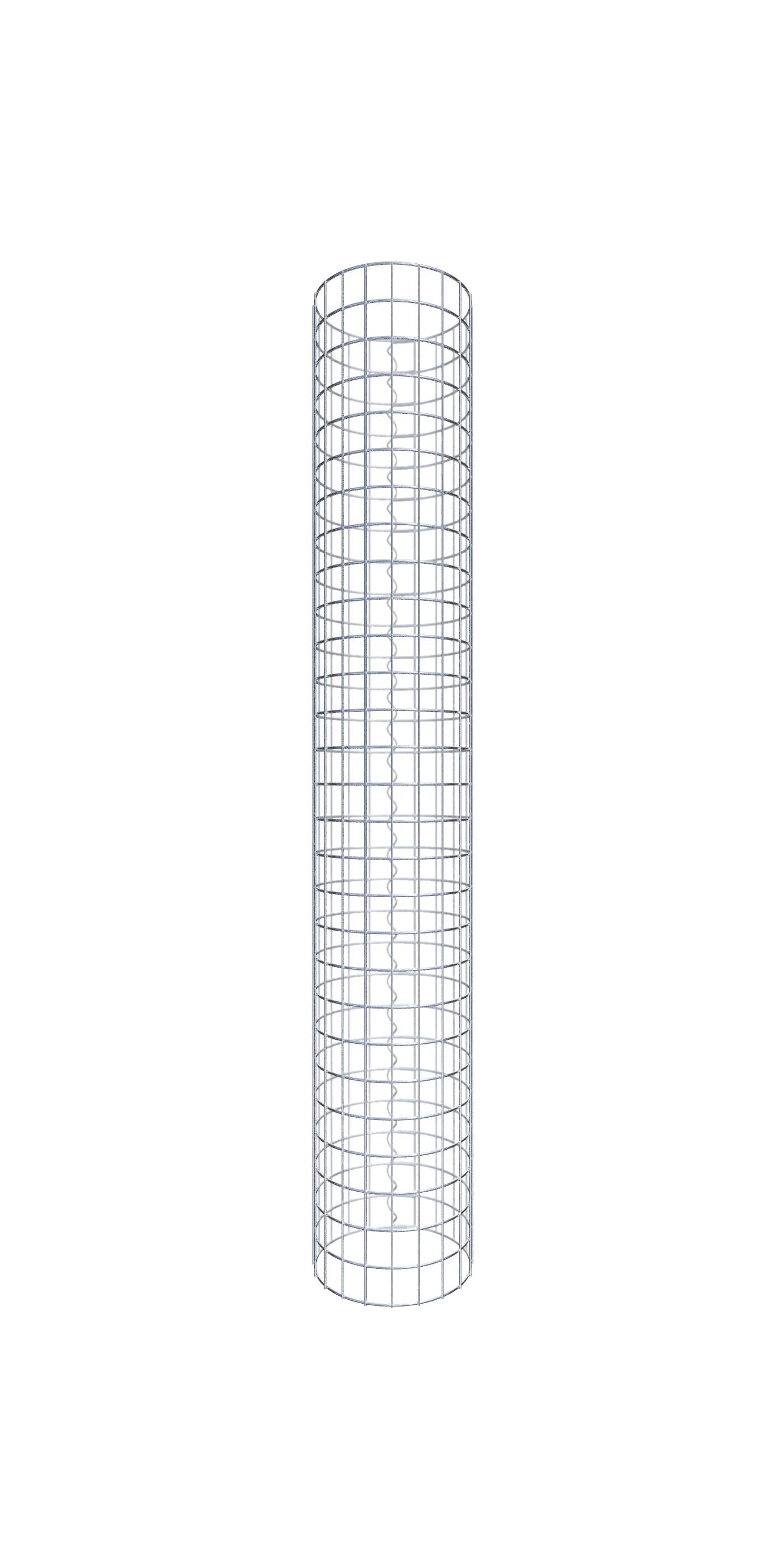 Kolumna gabionowa średnica 32 cm MW 5 x 5 cm okrągła - wysokość: 140 cm