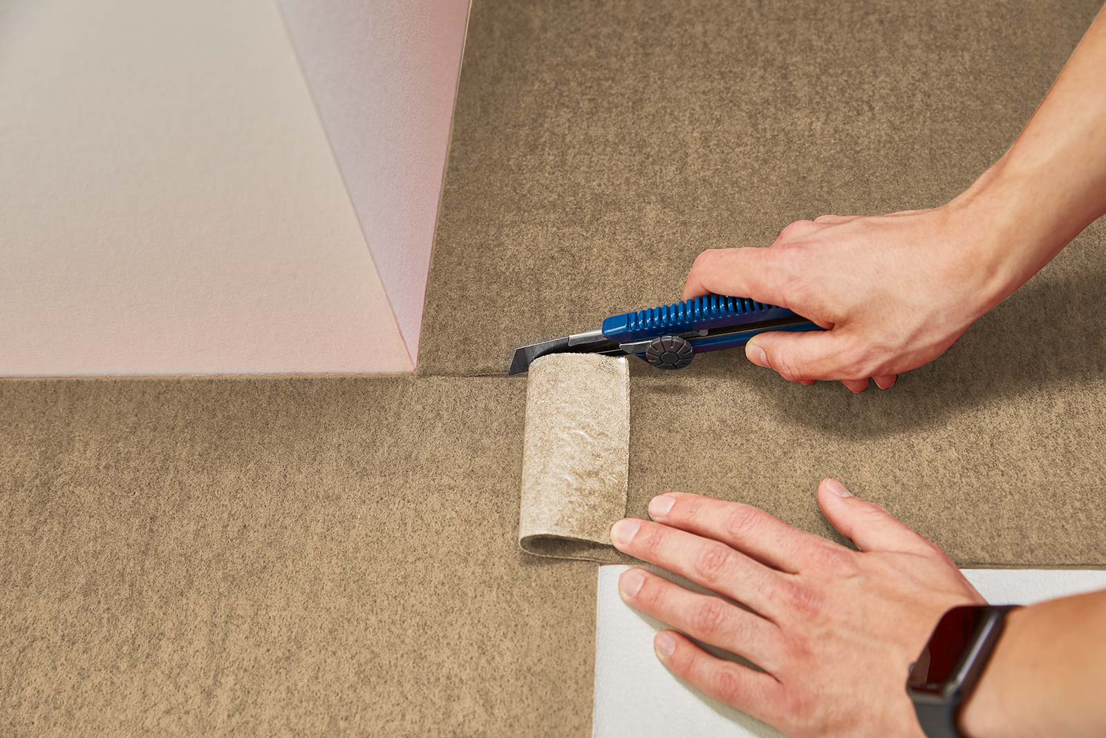 Moqueta autoadhesivas en losetas beige 40 x 40 m Moqueta barata adhesiva Schatex - 8