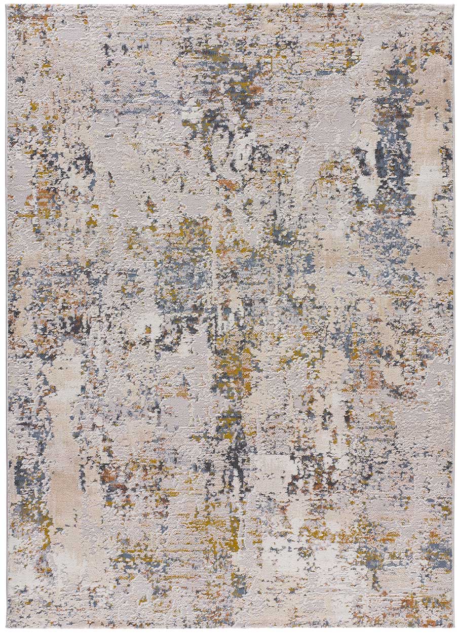 Tapis intérieur multicolore rectangulaire l.77 x L.150 cm SPRINGS abstrait - ATTICGO - 2