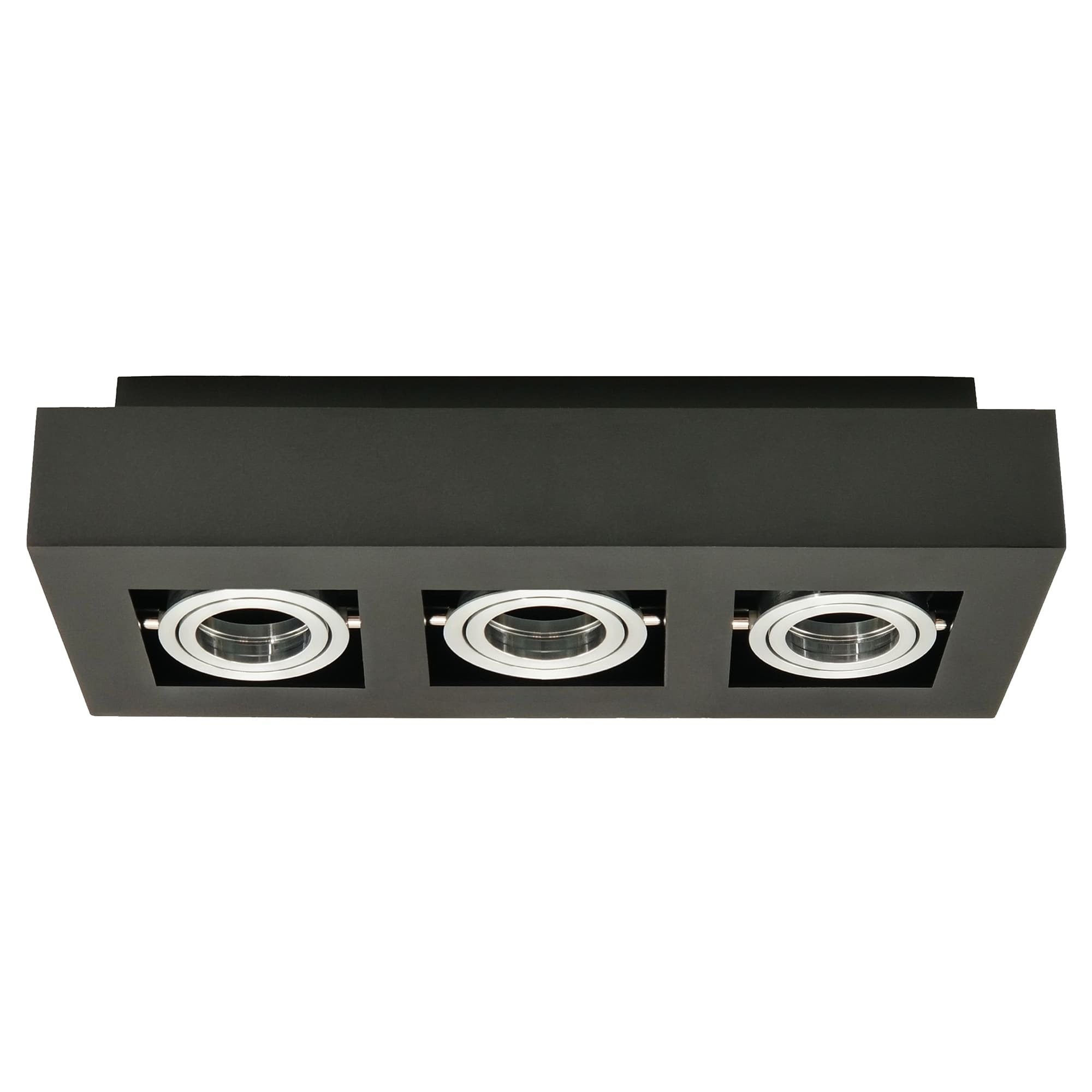 Oprawa natynkowa Osmin 3 Black IP20 kwadratowa potrójna czarny mat EDO SOLUTIONS