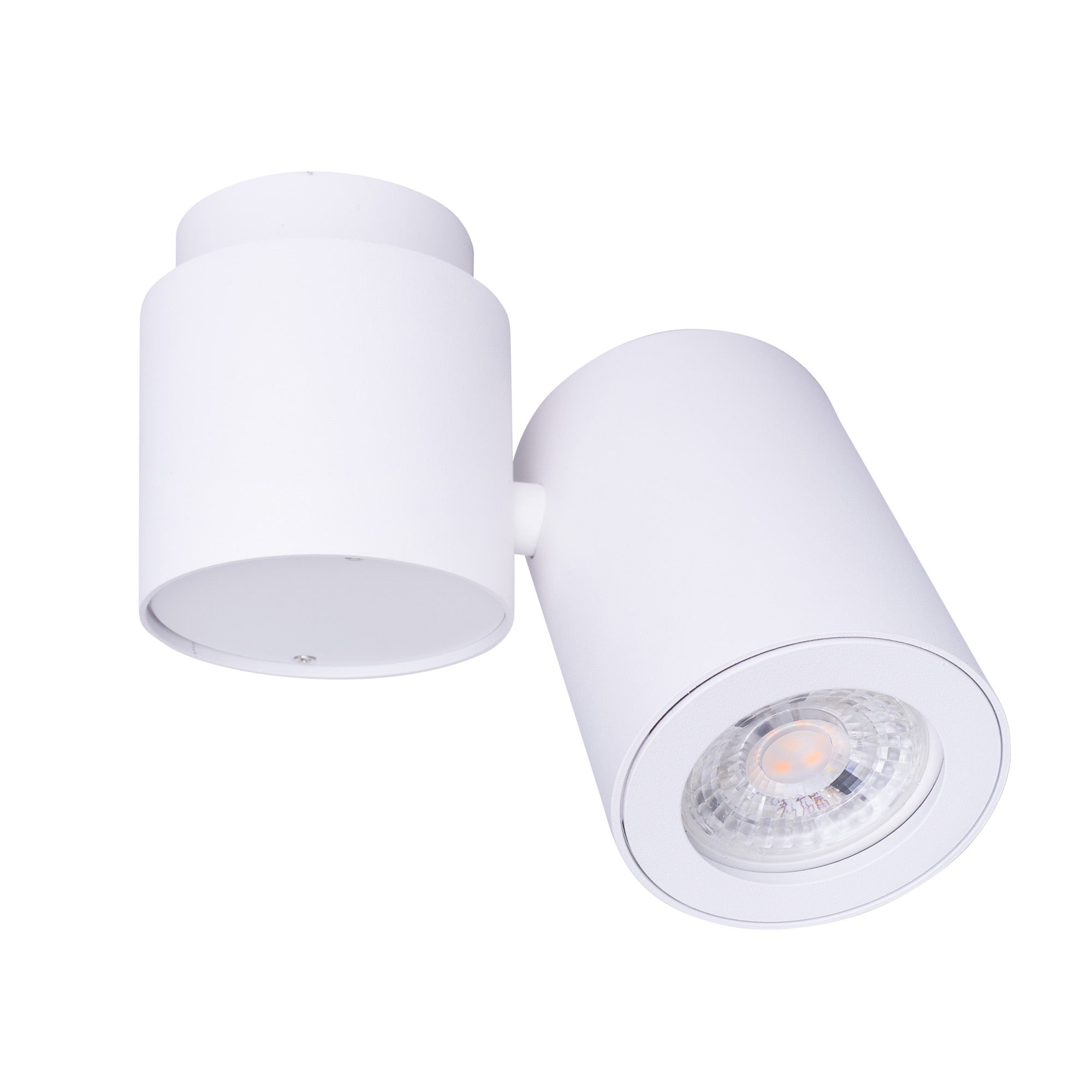 Reflektor sufitowy okrągły BARRO biały 1xGU10x10W metal wym:15x14x6,5cm IP20 Maxlight