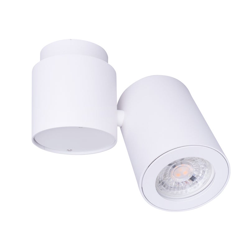 Reflektor sufitowy okrągły BARRO biały 1xGU10x10W metal wym:15x14x6,5cm IP20 Maxlight