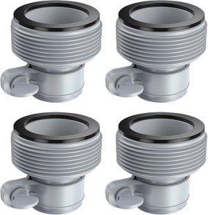 JAMSSOW Raccordo a T Piscina 38 mm a 32 mm, Valvola a 3 vie, Adattatore per Tubo Piscina Intex Bestway Coleman (T da 1,5 a 1,25