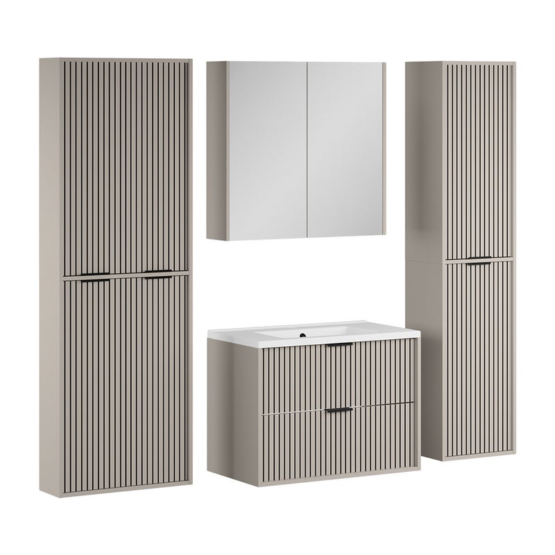 Vicco Zestaw mebli łazienkowych Ruford, Kaszmir, 5 części