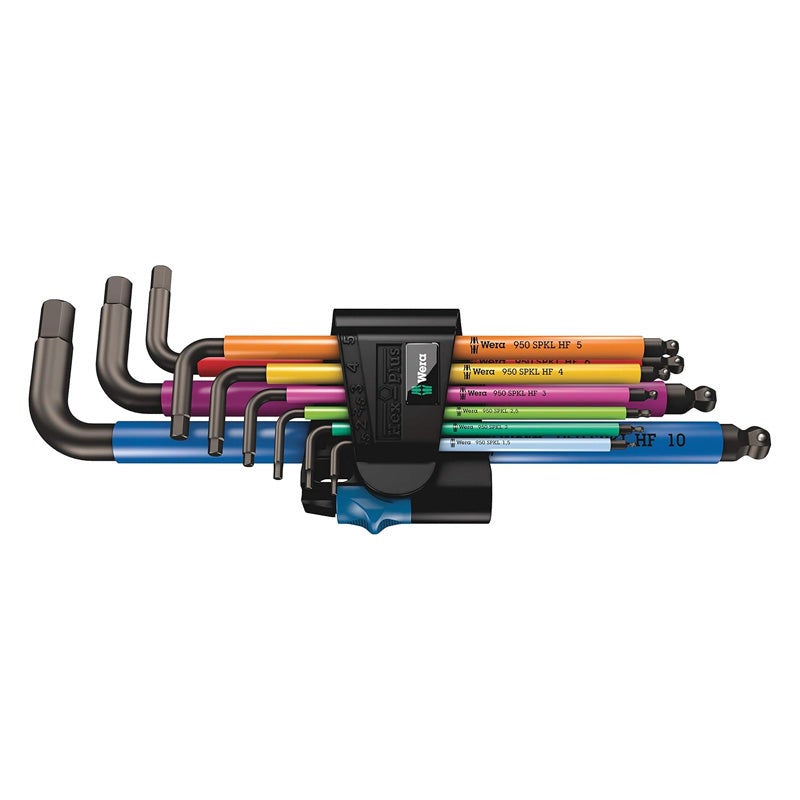 Zestaw kluczy imbusowych Wera 950/9 Hex-Plus HF 9 sztuk, powłoka BlackLaser
