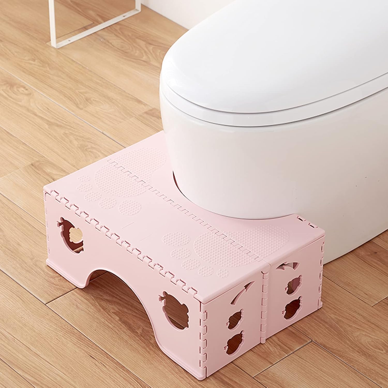 Squat Stool Toilette SUNOYA Tabouret De Toilette Pliable Bleu - Siège Physiologique Pour Adultes Et Enfants, Idéal Salle De Bain