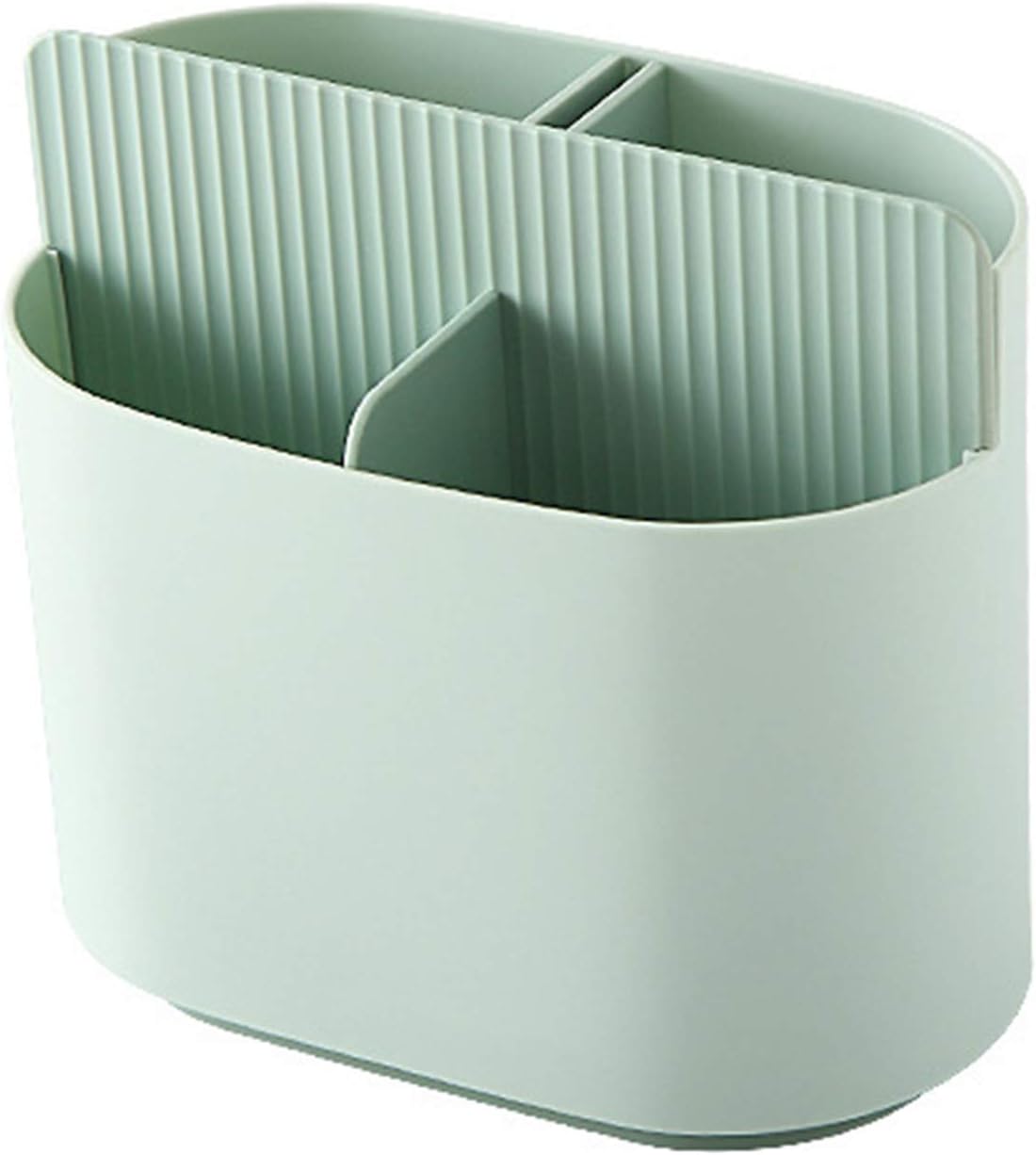 Jasnozielony ociekacz do przyborów kuchennych, wielofunkcyjny uchwyt do przechowywania łyżek i widelców, ociekacz kuchenny