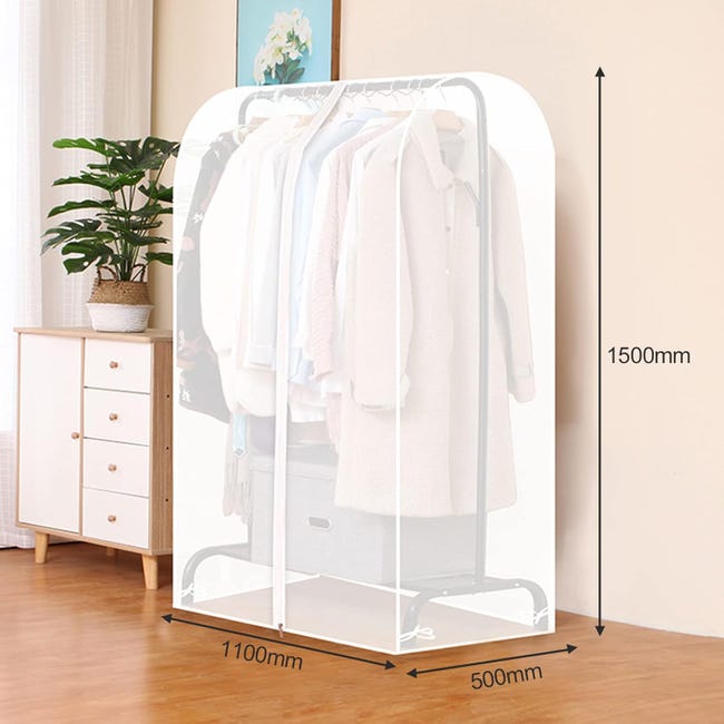 Newaner Housse Vetement Penderie Anti Mite Translucide 110cm, Housses de Vêtemen Newaner Housse Vetement Penderie Anti Mite Translucide 110cm, Housses de Vêtemen