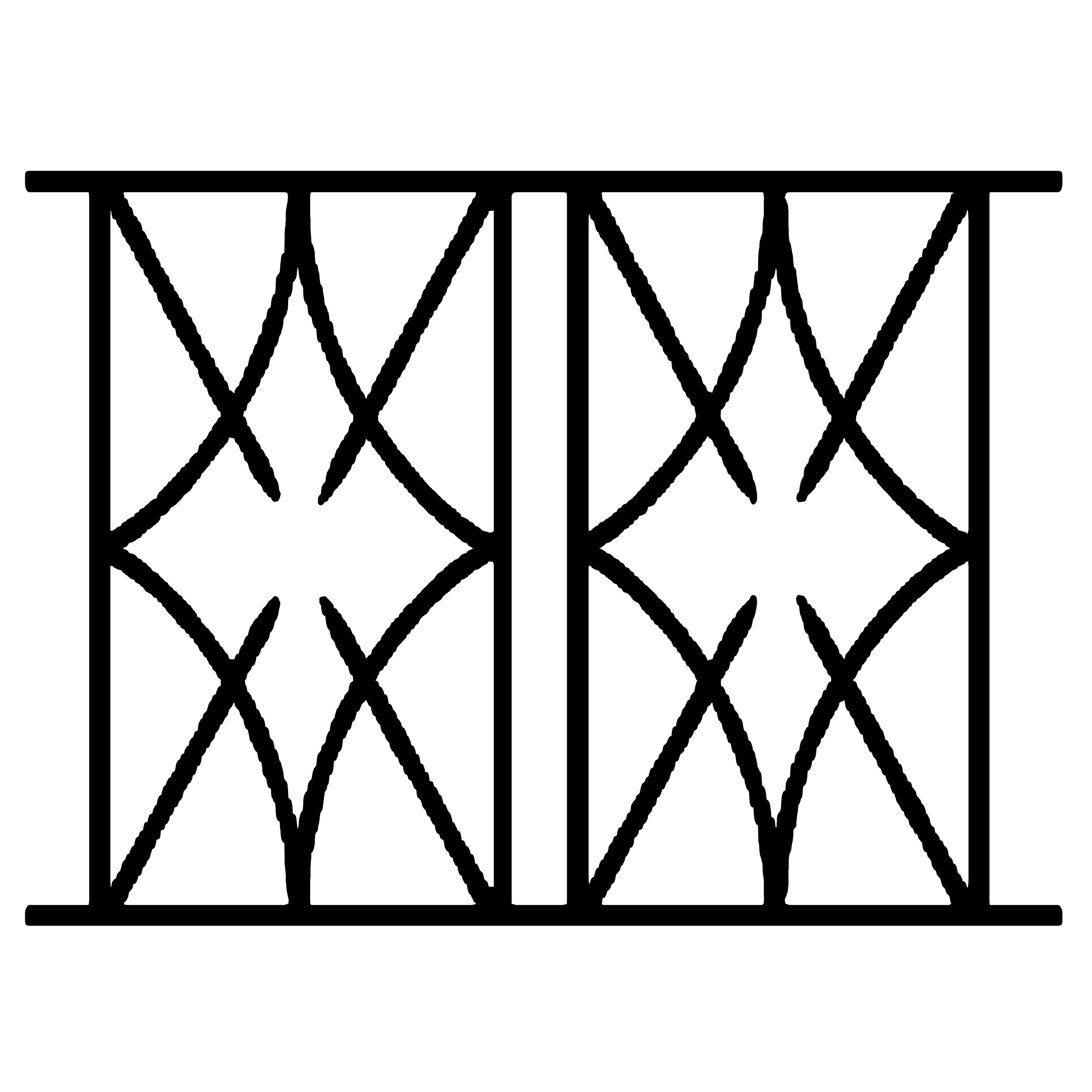Grata di sicurezza Nora per finestra H = 75 cm x L = 140 cm (dimensione del telaio) - 2