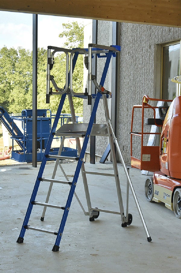 Escabeau PIRL - Garde-corps articulé - Hauteur max de travail 3,70m - PIRLF7-U - 4
