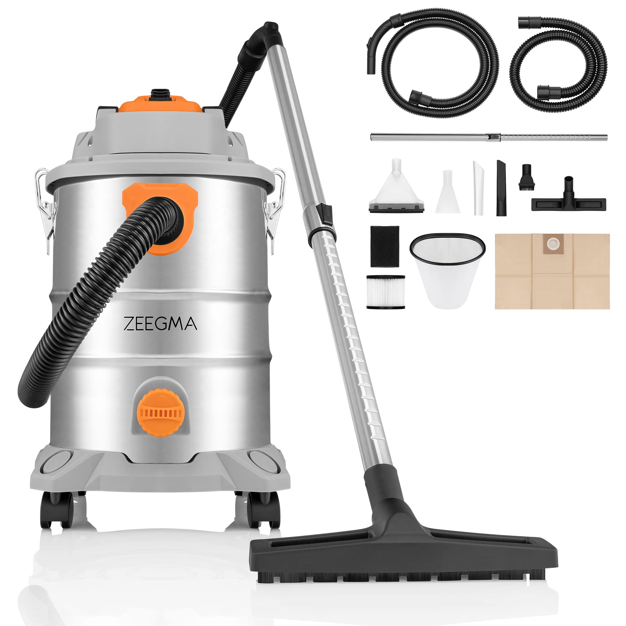Zeegma ZONDER PRO MULTI Aspiratore Solidi e Liquidi 1600W Aspirapolvere  industriale, Aspiracenere, Contenitore Da 25L Set di filtri e accessori,  Bocch | Leroy Merlin