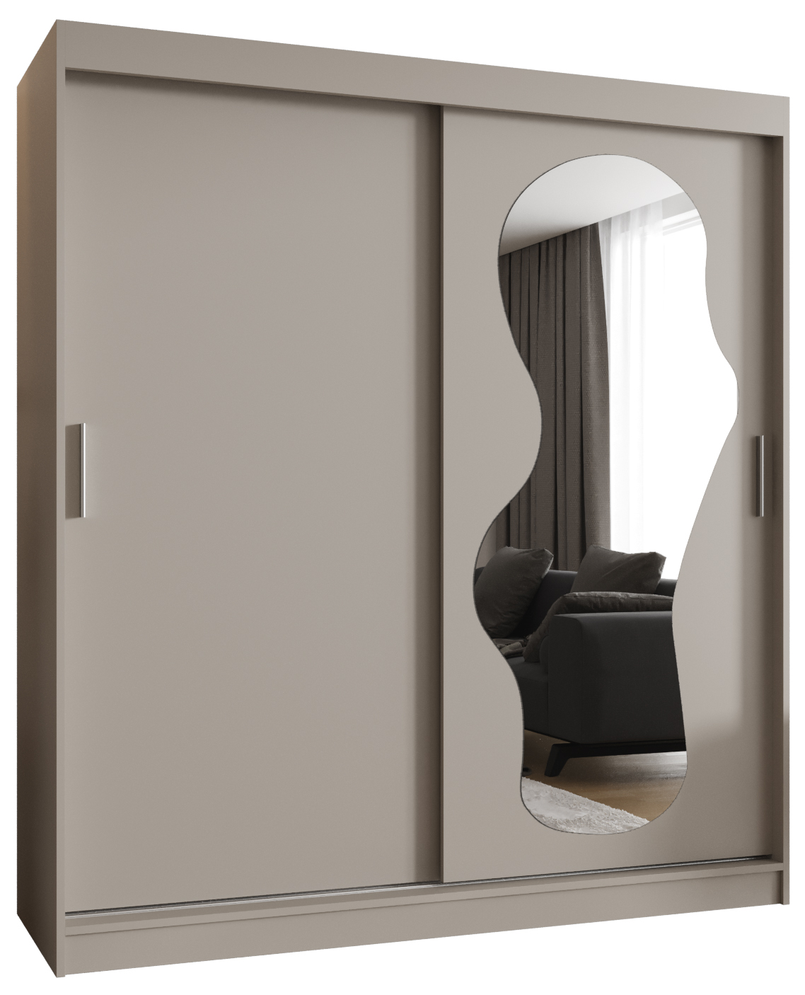 Szafa przesuwna garderoba ULTRA 180 x 62 x 200 cm Kaszmir - Abiks Meble
