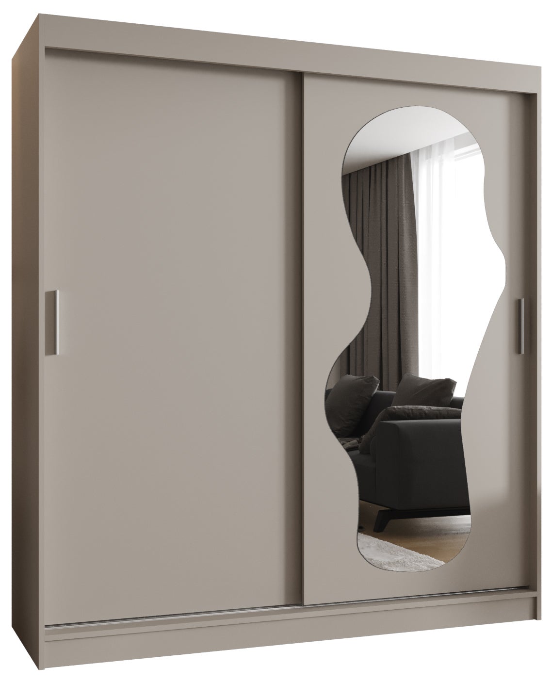 Szafa przesuwna garderoba ULTRA 180 x 62 x 200 cm Kaszmir