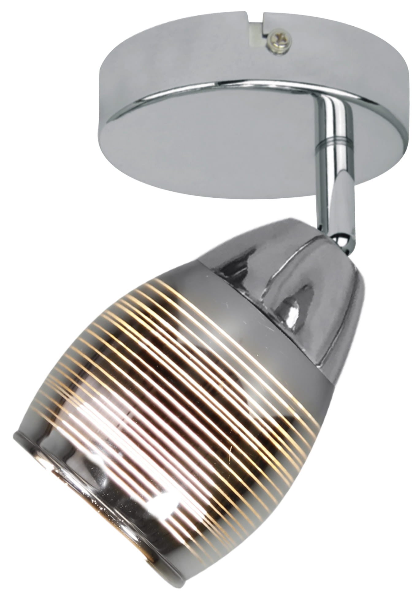 Kinkiet ścienny Milton chromowany 1xE14x10W wym: 12 x 16 x 8 cm szkło IP20 Candellux