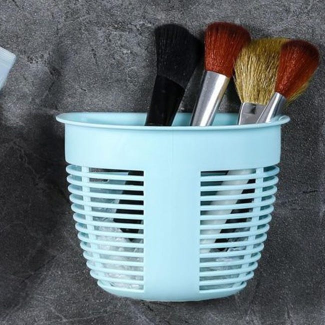 2 pezzi Cesto portaoggetti in plastica da appendere alla parete con drenaggio per cucina e bagno | Leroy Merlin 2 pezzi Cesto portaoggetti in plastica da appendere alla parete con drenaggio per cucina e bagno | Leroy Merlin