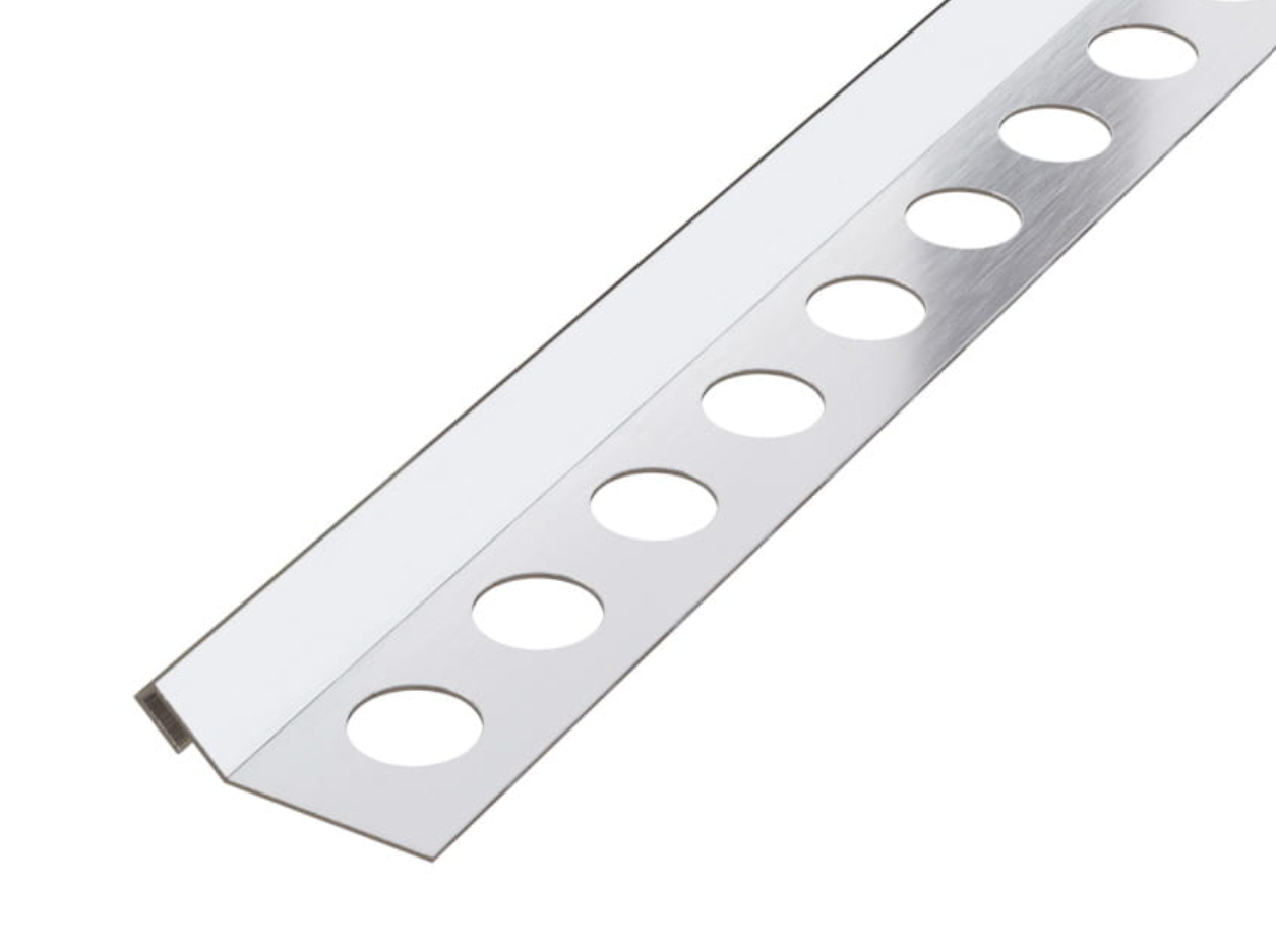 Profilé En L En Acier Inoxydable 2cm X 244cm - Argent Satiné