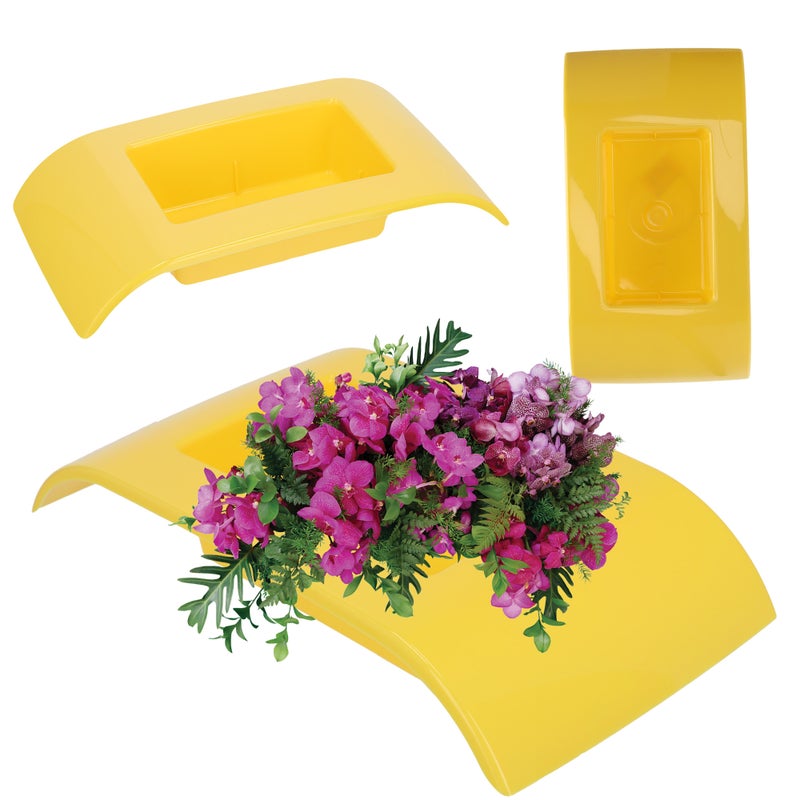 DONICZKA OSŁONKA DO KOMPOZYCJI NA KOMPOZYCJE STROIK BAZA IKEBANA ŻÓŁTA