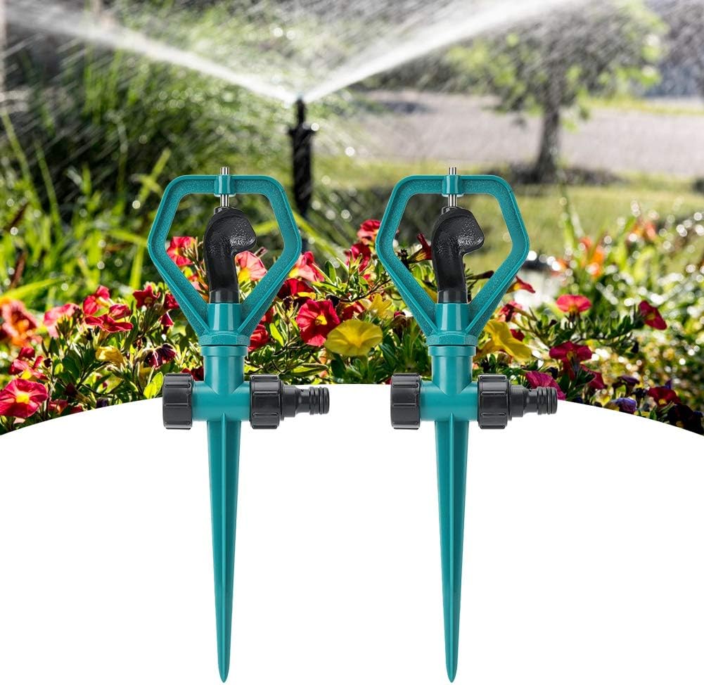 Automatyczny zraszacz ogrodowy, dysza obrotowa 360°, z wkładem do gruntu, akcesoria do nawadniania w rolnictwie, opakowanie 2 szt.