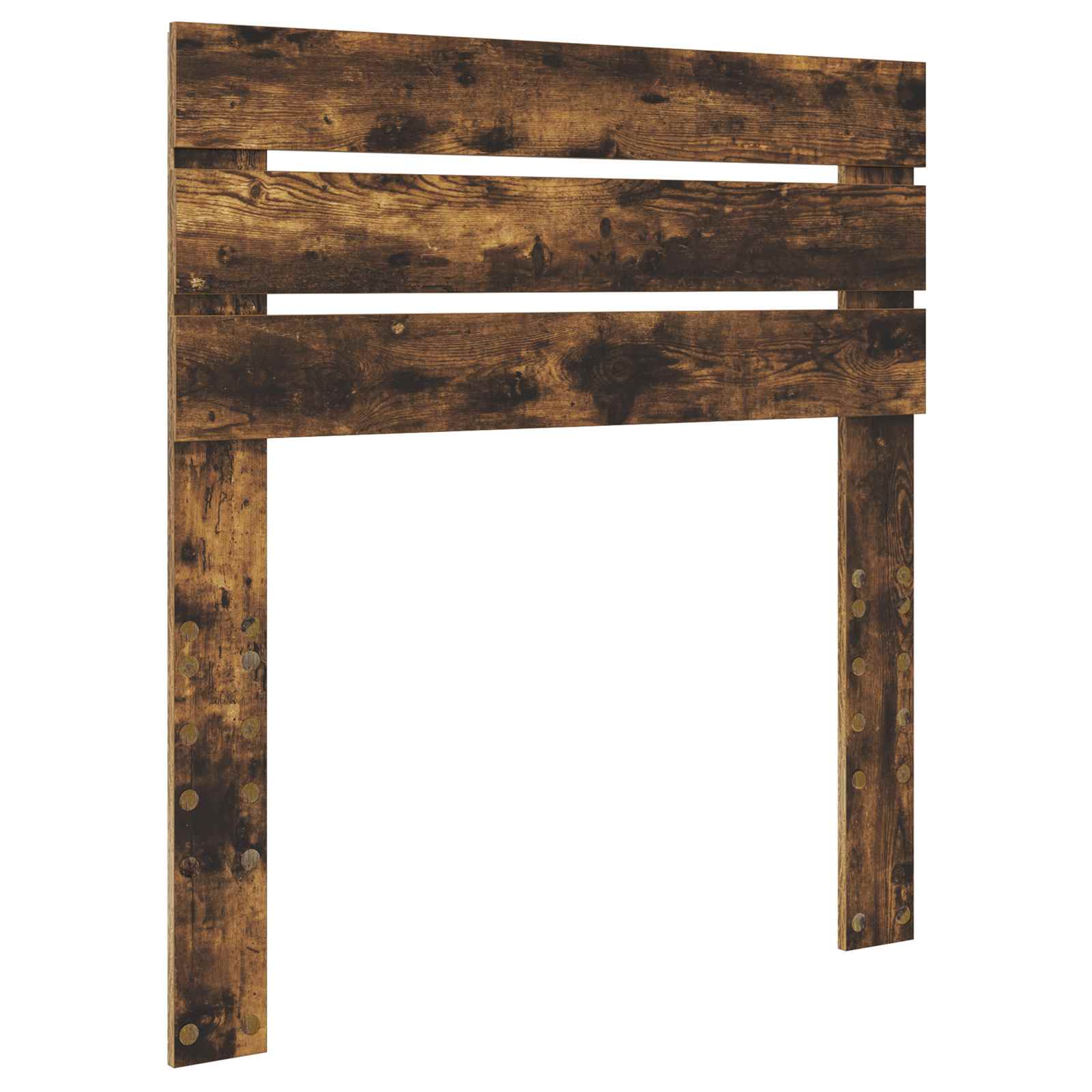 Lit de rangement chêne fumé 75 x 190 cm en panneau de bois - 7