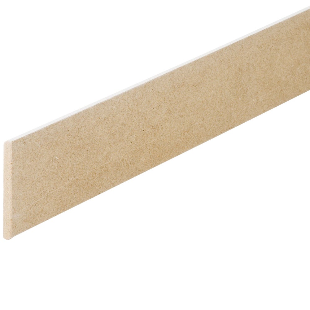 Lot de 5 Plinthes médium (mdf) prépeinte blanc 2400 x 70 x 10 mm. - PEFC 70% - 2
