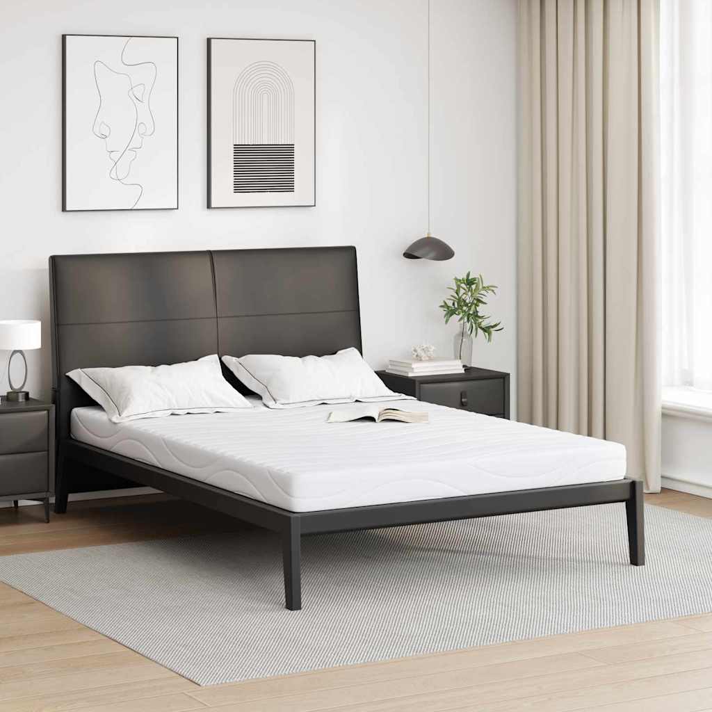 Materac Biały 140 x 190 cm Tkanina żakardowa vidaXL
