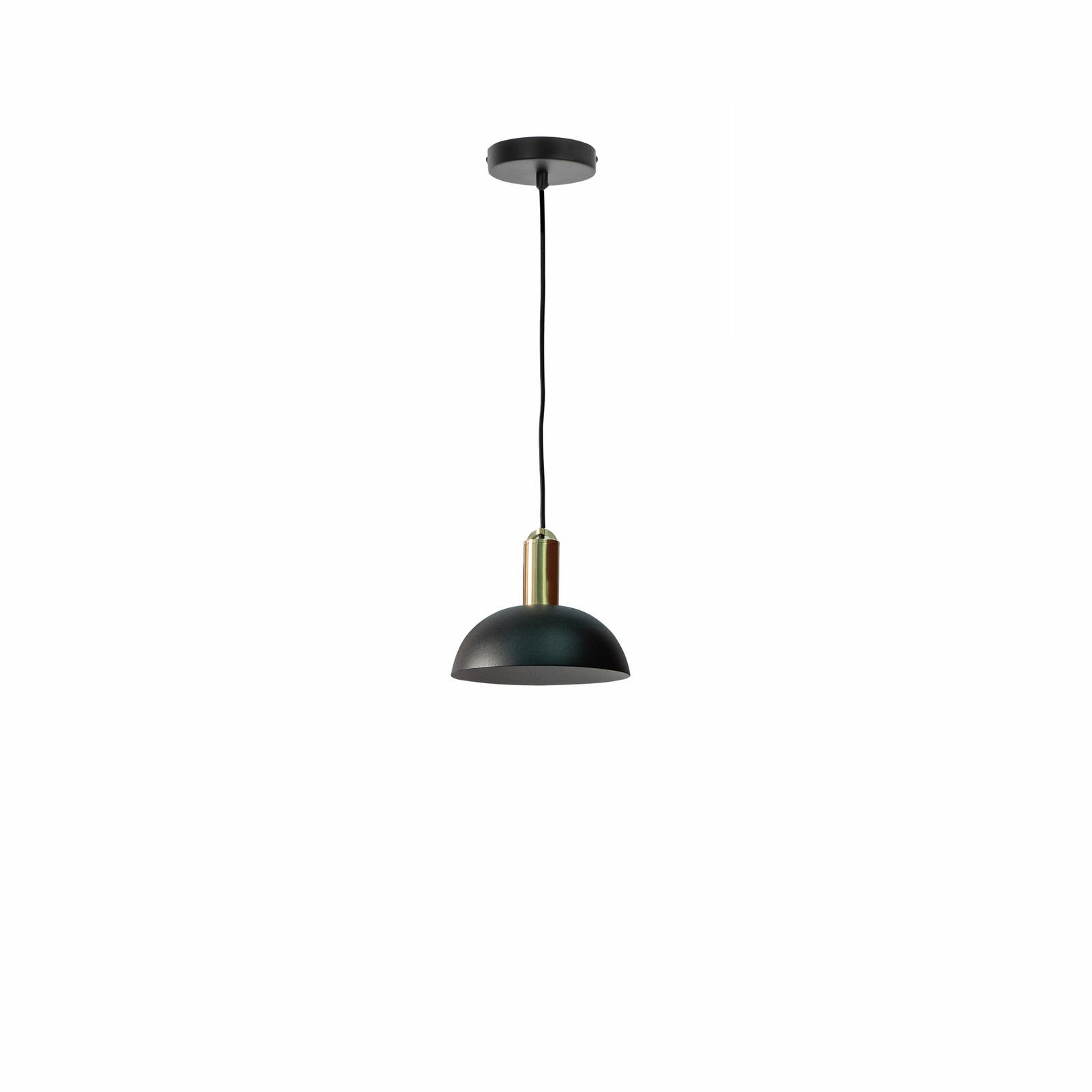 Spica - Czarna metalowa lampa wisząca